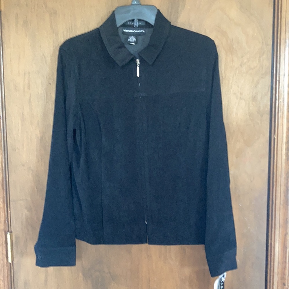 Vintage Norton McNaughton black zip front jacket - Picture 6 of 17